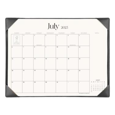 Imagem de Calendário de mesa Cabrix 2025-2026 com tapete de mesa 53x42cm preto -