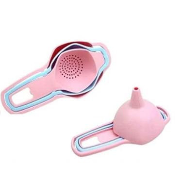 Imagem de Separador de Gema para Confeitaria - Kit 3 em 1 com Peneira e Funil para Ovo Perfeito