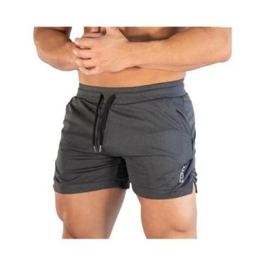 Imagem de Calções Esportivos Masculinos - Fitness, Malha Respirável e Secagem Rá