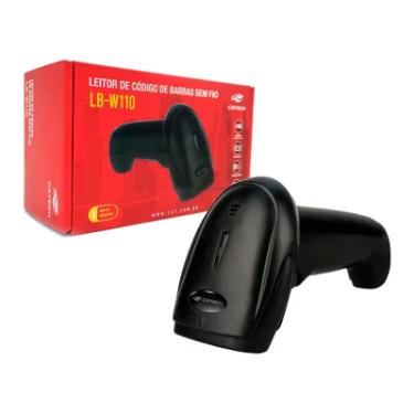 Imagem de Leitor De Código De Barras C3tech Lb-w110bk, Sensor Cmos, 1d/2d, 200 Scans/Seg, Sem Fio, Preto