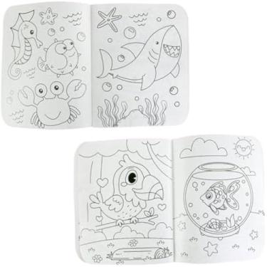 Imagem de Pagina para colorir, arte divertida, cores vibrantes, atividade criativa, infantil, presentes sortidos, giz de cera, leve, pratico.