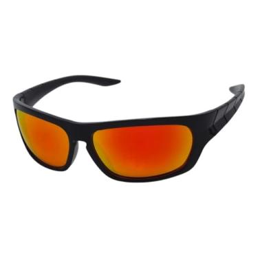 Imagem de Óculos de Sol Curvado Esportivo | Aro Completo | Proteção UV400 Unissex (LARANJA)