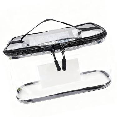 Imagem de SUNGOOYUE Saco de Armazenamento de Brinquedos, 9,4 X 6,7 X 5,1 pol. À Prova de água e à Prova de Rasgos, Organizador de Brincadeiras Infantis Em PVC Transparente Com Alças Reforçadas para