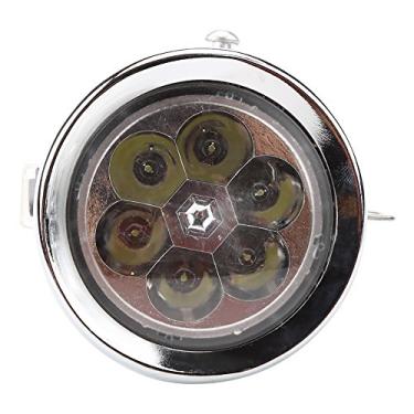Imagem de Aoresac Lanterna de Farol de Bicicleta Vintage 6 LED, Luz Frontal Bicicleta Com Suporte, ângulo Visão 160 °, Alto Desempenho para Passeios Noturnos, Design Vintage, Fácil (Prata)