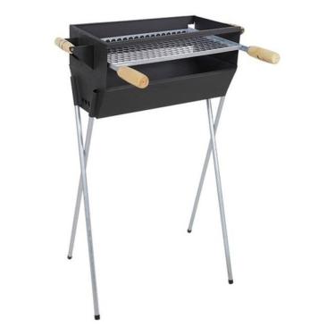 Imagem de Churrasqueira A Carvão Preta Portátil Grelha 50X30 -Preto