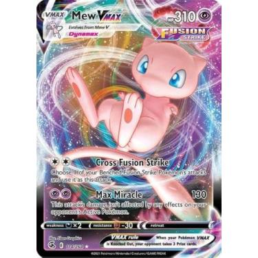 Imagem de Carta colecionável Pokémon Mew VMAX 114/264 Ultra Rare Fusion Strike -