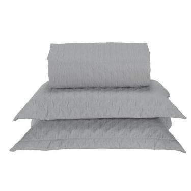 Imagem de Kit Cobre Leito Milão Queen 3 Peças 100% Poliéster - Linho / Branco