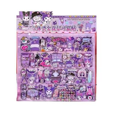 Imagem de Adesivos 3D De Camada Dupla Sanrio Kuromi Melody Grandes, Engraçados E