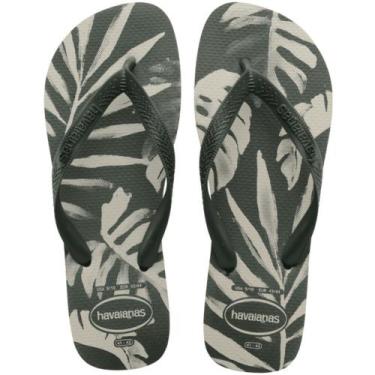 Imagem de Chinelo Havaianas Aloha Fc Masculino, Verde escuro, 39/40