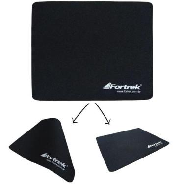 Imagem de Mouse Pad Clássico Fortrek Preto Bap102 180x220x3mm Unitário