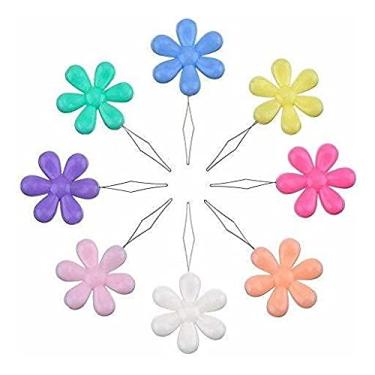Imagem de 6 Passador Colocador Linha Em Agulha Costura Flor Coloridos
