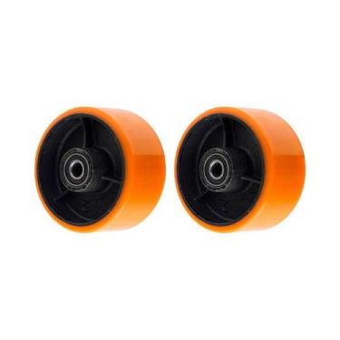 Imagem de Kit 2 un roda poliuretano moldado 62pu 6 pol 400kg p rodízio - AJAX