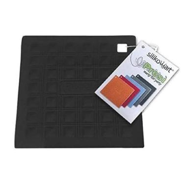 Imagem de Descanso De Panelas Tapete Silicone 18x18cm Preto Silikomart