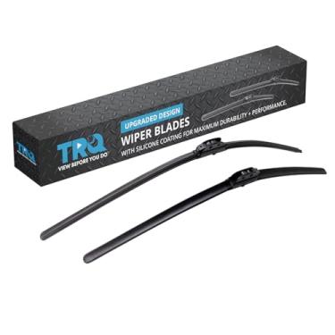 Imagem de TRQ Kit de lâmina de limpador dianteiro compatível com 20 BMW i8 16-19 Chevrolet Cruze 06-15 Honda Civic