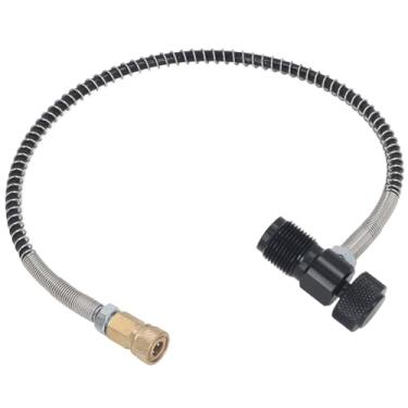 Imagem de Garosa Adaptador de Preenchimento Rápido Conector de Rosca G5/8 de Alta Pressão, Kit de Inflação e Transferência de CO2 HPA de Liga de Alumínio para Tanques de Paintball e Rifles de Ar