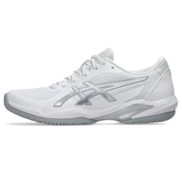 Imagem de ASICS Tênis feminino Solution Swift FlyteFoam 2, 39, branco/prata pura