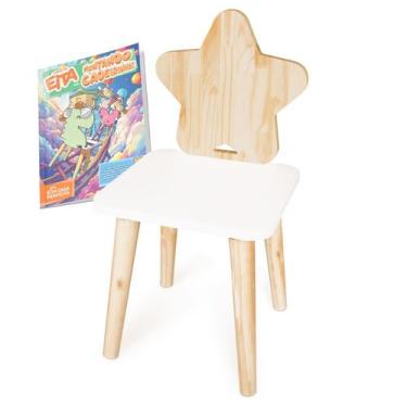 Imagem de Cadeira Infantil de Madeira Estrela - Eita Casa Perfeita, Pinus