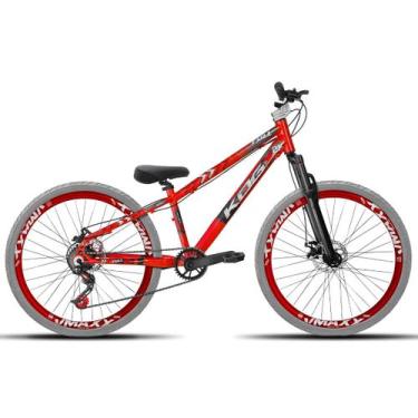 Imagem de Bicicleta aro 26 KOG Freeride, Vermelho 7
