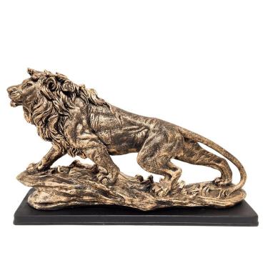 Imagem de Leão Decoração Enfeite Escritório sala Escultura