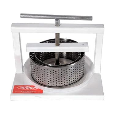 Imagem de Prensa Para Queijos Bigolar 2 Formas Redondas 1Kg E 2Kg Inox