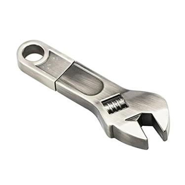 Imagem de Chave de metal de 16 GB em forma de chave USB 2.0 Flash Drive Pen Drive Memory Stick USB Drive Flash Disk Pen Drive USB Stick U Disk PenDrive (cinza)