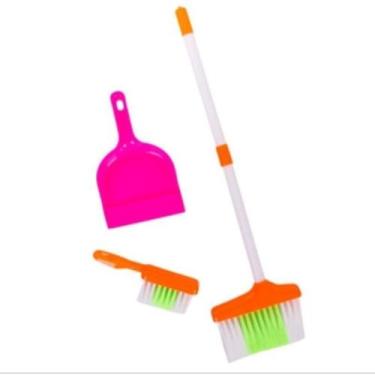 Imagem de Kit Limpeza Infantil De Plastico 3 Pecas Color - Fuxing