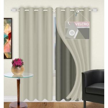 Imagem de Cortina Blackout Microfibra 2,40 x 2,30m Admirare, Marfim