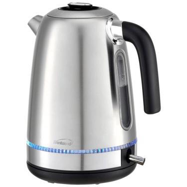 Imagem de KT 1792S Chaleira Elétrica sem Fio 1.7L com Proteção de Fervura e Aço Inoxidável, 1500W, 110v, BRENTWOOD, Prateado