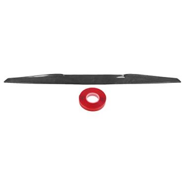 Imagem de Grcfumo 99cm spoiler traseiro do tronco, spoiler de borracha da asa do tronco, jogo automotivo da barra da tira da asa traseira do brilho elegante para carros (Carbonio lucido)