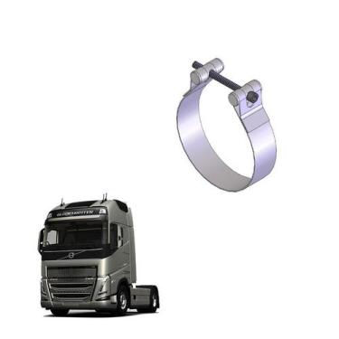 Imagem de Cinta Inox Tubo Intermediário Caminhão Volvo Fh 9134 Origin - BRSUL