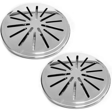 Imagem de Kit 2x Ralo/Dreno De Fundo Anti Turbilhão Aço Inox para Piscina - Glob