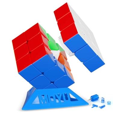 Imagem de Moyu RS3M 2020, Magnetic Speed Cube Adjustable Elasticity for Smoothly Turning, Speed Cube 3x3 Sticker-Less Shade, Puzzles Toys Suitable for Kids and Beginners(Standard)