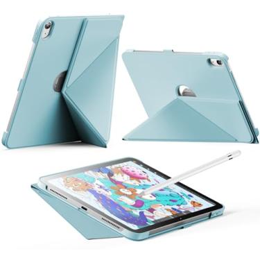 Imagem de INFILAND Capa para iPad (A16) 11ª geração 11 polegadas 2025, iPad 10ª geração 10,9 polegadas 2022 – Capa magnética fina de origami com suporte para lápis, suporte multiangular, despertar/hibernar