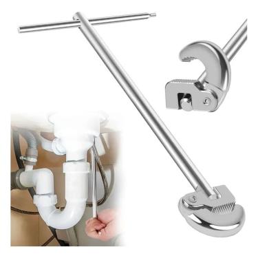 Imagem de Chave De Grifo Para Lavatório Torneiras 11 Pol Articulada