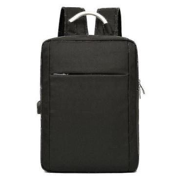 Imagem de Mochilas pretas 15in saco durável poliamidas e mochila de nylon para v