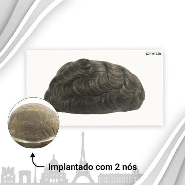 Imagem de Protese Capilar Full Lace Masculina Francesa  20X25 