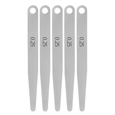 Imagem de Generic 5 peças, medidor de espessura de 0,25 mm, ferramenta de medição de lacuna métrica de aço 65MN, lâmina única