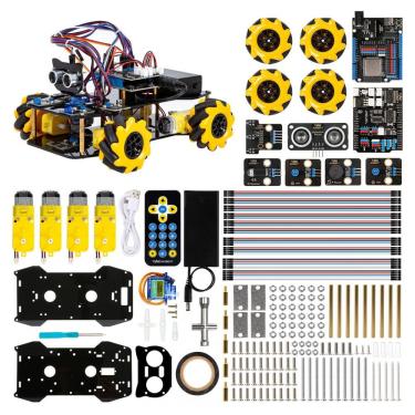 Imagem de Kit Carro Robô Inteligente ACEBOTT com Controle ESP32, Rodas Mecanum e Expansão STEM para Crianças e Jovens