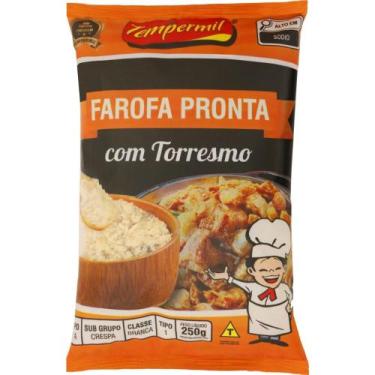 Imagem de Farofa de Mandioca Temperada Com Torresmo 250g Saborosa - Tempermil