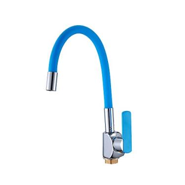 Imagem de Batata torneira pia de cozinha estilo flexível sílica gel nariz qualquer direção misturador de água fria e quente para cozinha, p58238,12, china