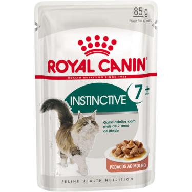 Imagem de Ração Royal Canin Sachê Feline Health Nutrition Instinctive +7 para Gatos Adultos - 85 g