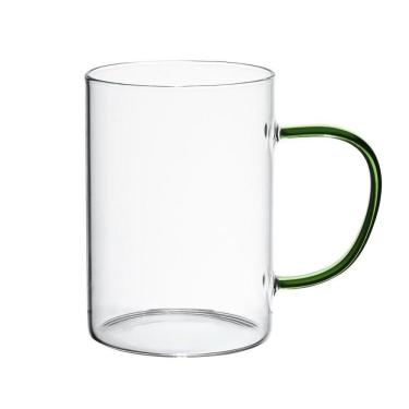 Imagem de Caneca Vidro Boro Com Alça Verde 200 Ml Mimo Style Tc22129
