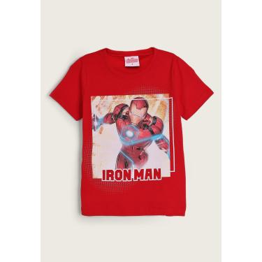 Imagem de Infantil - Camiseta Fakini Iron Man Vermelha Fakini 102303588 menino