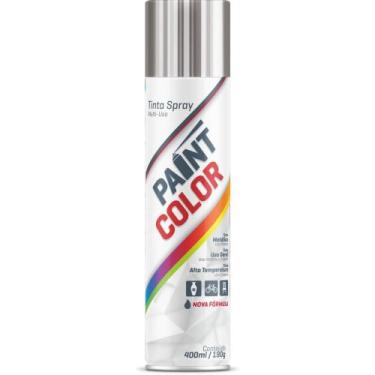 Imagem de Tinta SPRAY Paintcolor 400ML Metálica Cromada - Baston