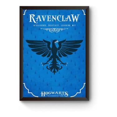 Imagem de Quadro Hogwarts Havenclaw Poster Moldurado - Fanarte
