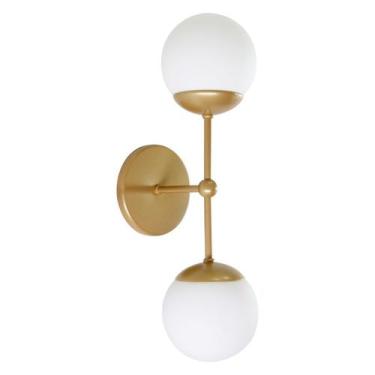 Imagem de Arandela Jabuticaba Monza Com 2 Esferas/bola/globo Vidro - LuminaLux, 