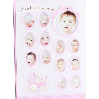 Imagem de Álbum Bebê Rosa com 180 Folhas para fotos 10x15