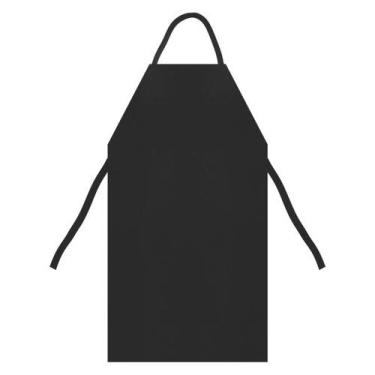 Imagem de 05 Avental Pvc Preto Ou Branco Cordao Escolher Cor - plastcor, preto