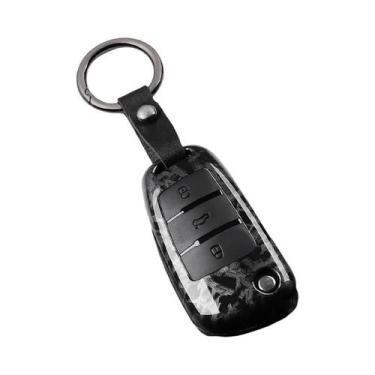Imagem de Capa Para Chave De Carro Audi Em ABS Fibra De Carbono Para A1 A3 A4 A5