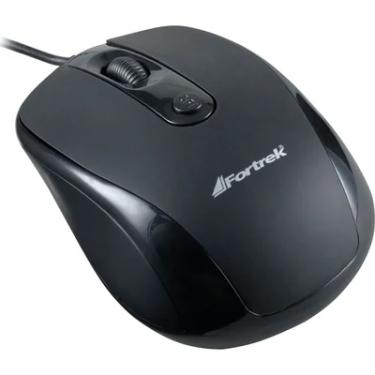 Imagem de Mouse Fortrek, Óptico, USB, 1600DPI, Preto - OM-103BK